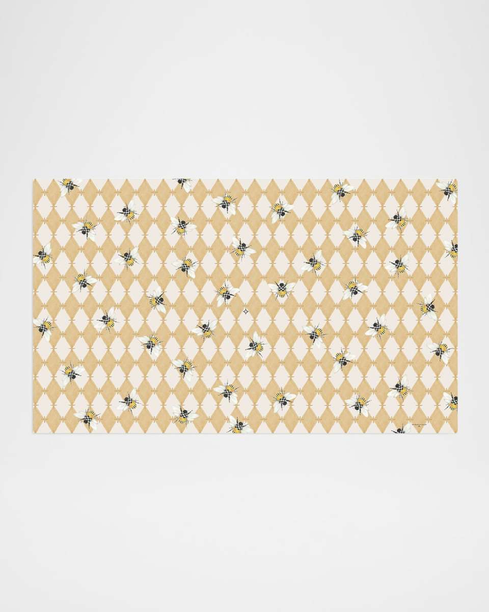 Honeycomb with Bees Floor Mat, 3' x 5'